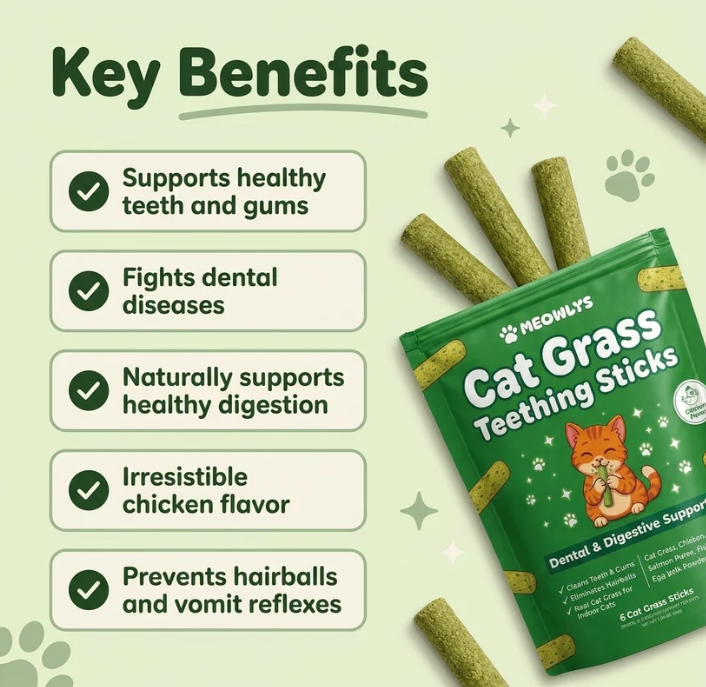 Cat Grass Digestion Sticks
